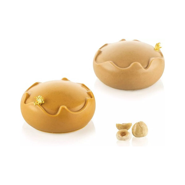 Splash 110 Silikomart: stampo silicone 6 tortine a sfera di ø71xh36,5 mm