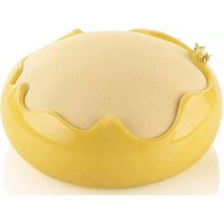 Splash 1320 Silikomart: stampo in silicone bianco per torte di ø17xh7,7 cm con separatore