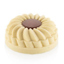 Pleincoeur Round 710 Silikomart: stampo in silicone bianco per torte tonde ⌀140xh59 mm