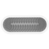 Pleincoeur buche 860 Silikomart: stampo in silicone bianco per torta tronchetto 236x80xh60 mm