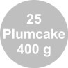 25 Stampi plum-cake in carta forno da 22,5x7xh6,5 cm per torte da 400 g