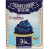 Colorante in polvere blu, ad uso alimentare, idrosolubile in bustina da 5 g, di Madma