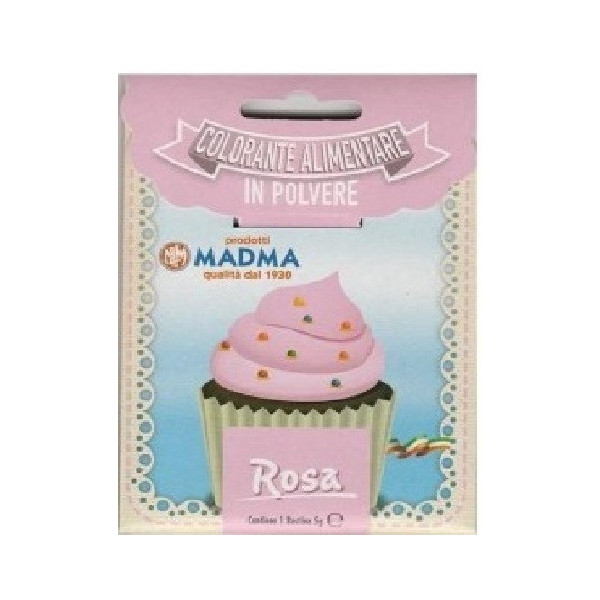 Colorante in polvere idrosolubile rosa di Madma in bustina da 5 g