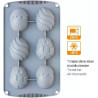 Easter Decora stampo silicone 6 uova di pasqua 5,5x7xh2,5cm