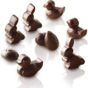 Silikomart SCG05 Easter – Stampo in Silicone EasyChoc con 14 Cavità Papere, Conigli e Uova di Pasqua