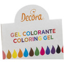 Mix 12 coloranti Decora: set 12 coloranti assortiti in gel da 28 g, colore intenso