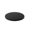 Vassoio sottotorta tondo cartoncino rigido nero Decora ø25 h 1,2 cm