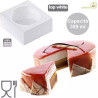 Tortaflex round Silikomart stampo tondo silicone bianco ø10xh5 cm