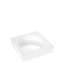 Tortaflex round TOR180 h4 Silikomart: stampo tondo in silicone bianco ø18xh4 cm volume 1013 ml