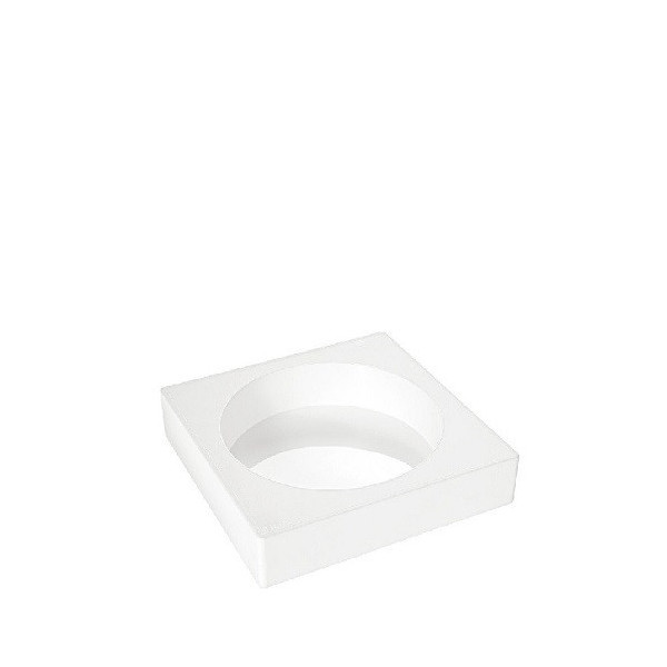 Tortaflex round TOR180 h4 Silikomart: stampo tondo in silicone bianco ø18xh4 cm volume 1013 ml
