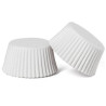 Pirottini muffin in carta da forno bianca da: ø32 per mini muffin o ø50 mm per muffin o ø55 mm  per jumbo muffin