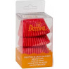 75 Pirottini per muffin in carta forno colore rossa di diametro 5 cm ed altezza 3,2 cm da Decora