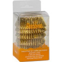 60 Pirottini per muffin in carta forno color oro di diametro 5 cm altezza 3,2 cm da Decora