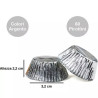 Set 60 pirottini per muffin in carta forno color argento di diametro 5 cm altezza 3,2 cm da Decora