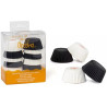 Set di 200 pirottini per mini muffin in carta forno di colore bianco e di colore nero di diametro 32 mm altezza 22 mm da Decora Set di 200 pirottini per mini muffin in carta forno di colore bianco e di colore nero di diametro 32 mm altezza 22 mm da Decora