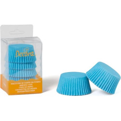 Set di 75 pirottini per muffin in carta forno antiaderente azzurra di ø5xh3,2 cm da Decora