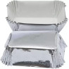 Set di 20 pirottini per mini plum-cake in carta forno antiaderente color argento da 8x5xh3,2 cm di Decora