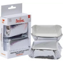 Set di 20 pirottini per mini plum-cake in carta forno antiaderente color argento da 8x5xh3,2 cm di Decora