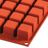 Micro cube SF263 Silikomart: stampo silicone 40 micro cubi da 2,4x2,4xh2,4 cm