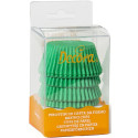 Pirottini Muffin Decora in Carta Verde – Set 75 Pezzi ø5×h3,2 cm per Dolci e Cupcake