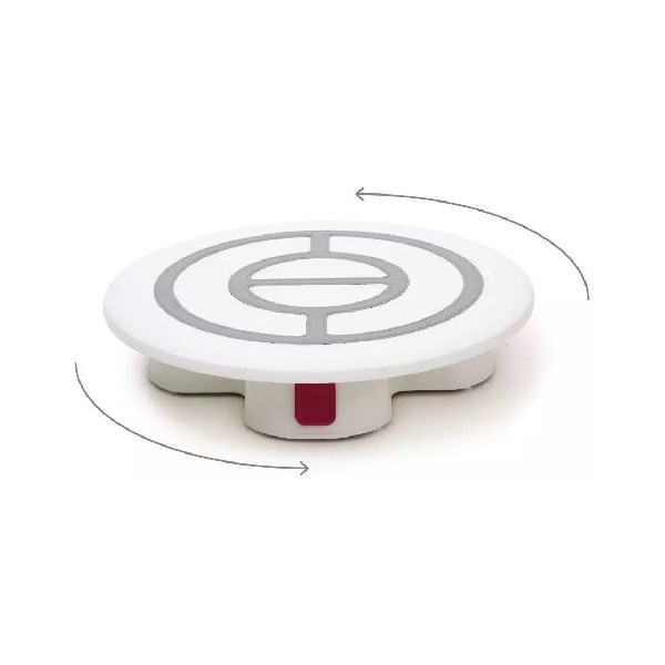 Piatto girevole per decorare torte o piatto giro-torta con base e blocco di ø32xh7 cm da Decora