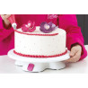 Piatto girevole per decorare torte o piatto giro-torta con base e blocco di ø32xh7 cm da Decora