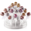 Pop stand white Silikomart: espositore 3 piani bianco per cake pops easy pops e finger mini su stecco ø22,5xh11 cm