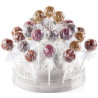 Pop stand white Silikomart: espositore 3 piani bianco per cake pops easy pops e finger mini su stecco ø22,5xh11 cm