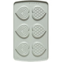 Duo Cuore Decora: coppia di stampi silicone con 6 cuori 6,8x6,3xh2,3 cm ideali per biscotto gelato