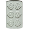 Duo Cuore Decora: coppia di stampi silicone con 6 cuori 6,8x6,3xh2,3 cm ideali per biscotto gelato