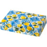 Scatola regalo rettangolare portadolci piastrella Amalfi Decora: box auto-montante in cartoncino 23x16xh5 cm