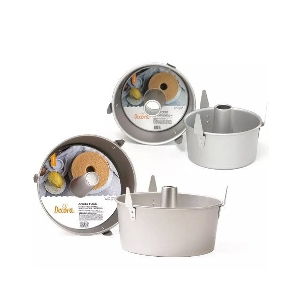 Tortiera chiffon cake di ø17,5 o ø25 cm da Decora: stampo per cottura in alluminio anodizzato