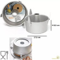 Stampo angel food cake di ø17,5xh8,5 cm da Decora: tortiera per chiffon cake in alluminio anodizzato