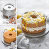 Tortiera chiffon cake di ø17,5 o ø25 cm da Decora: stampo per cottura in alluminio anodizzato