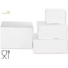 Da 26 a 50 cm scatola quadrata per dolci in cartoncino bianco Decora