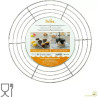 Griglia raffredda torte e di colaggio tonda in acciaio inox diametro 32 cm Griglia raffredda torte e di colaggio tonda in acciaio inox diametro 32 cm