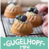 Mini kugelhopf teglia per 6 ciambelle mini kugelhopf di 7,5 cm in acciaio antiaderente Decora