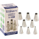 Set 10 cornetti stella francese in acciaio inox da ø4 a ø18 mm Decora