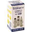 Set 10 cornetti stella in acciaio inox di ø4 a ø18 mm Decora
