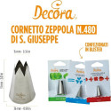 Cornetto Speciale n. F5 Zeppola di San Giuseppe in acciaio inox da Decora