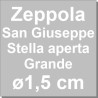 Cornetto speciale grande n. F5 Decora: bocchetta per zeppola di San Giuseppe in acciaio inox stella aperta ø1,5 cm