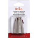 Cornetto speciale grande n. F5 Decora: bocchetta per zeppola di San Giuseppe in acciaio inox stella aperta ø1,5 cm
