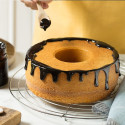 Chiffon Cake rose gold line Decora: angel cake antiaderente ø20,5xh10 cm