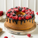 Chiffon Cake rose gold line Decora: angel cake antiaderente ø20,5xh10 cm