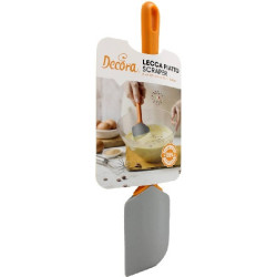 Spatola Lecca Piatto Decora in Silicone Morbido (27,5 cm) | Ideale per Amalgamare e Raccogliere Preparazioni