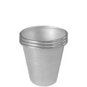 Linea Liotti Formine per Babà Grandi in Alluminio (3 pz) – Stampo per Monoporzioni Ø7×H8cm