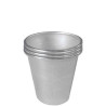 Set di 3 formine per babà grande: stampi da forno, in alluminio professionale di diametro 7 cm ed altezza 8 cm