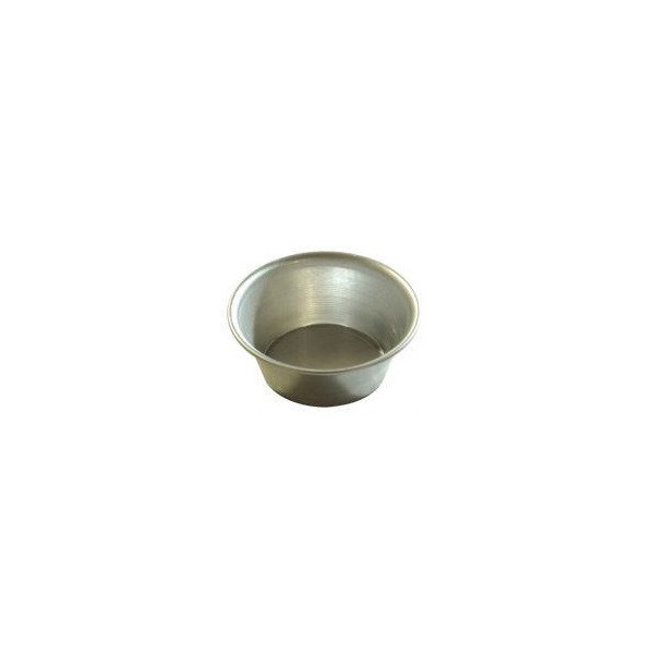 Formina creme caramel o formina muffin tonda in alluminio di ø7,5 x h 3,2 cm