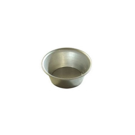 Formina creme caramel o formina muffin tonda in alluminio di ø7,5 x h 3,2 cm
