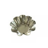 Formina riccia in tonda in latta di diametro 6,5 cm x altezza 2 cm